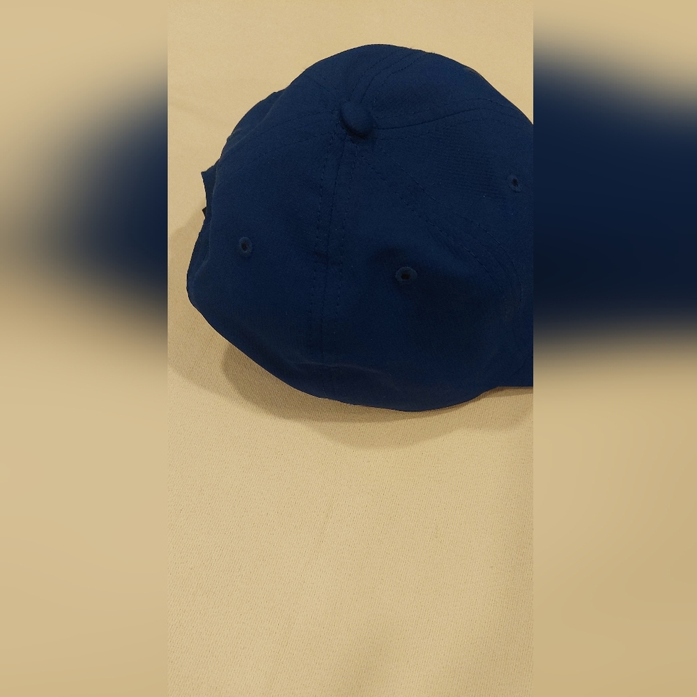 Navy Blue Structured Baseball Cap with Flag Patch - Picture 6 of 6